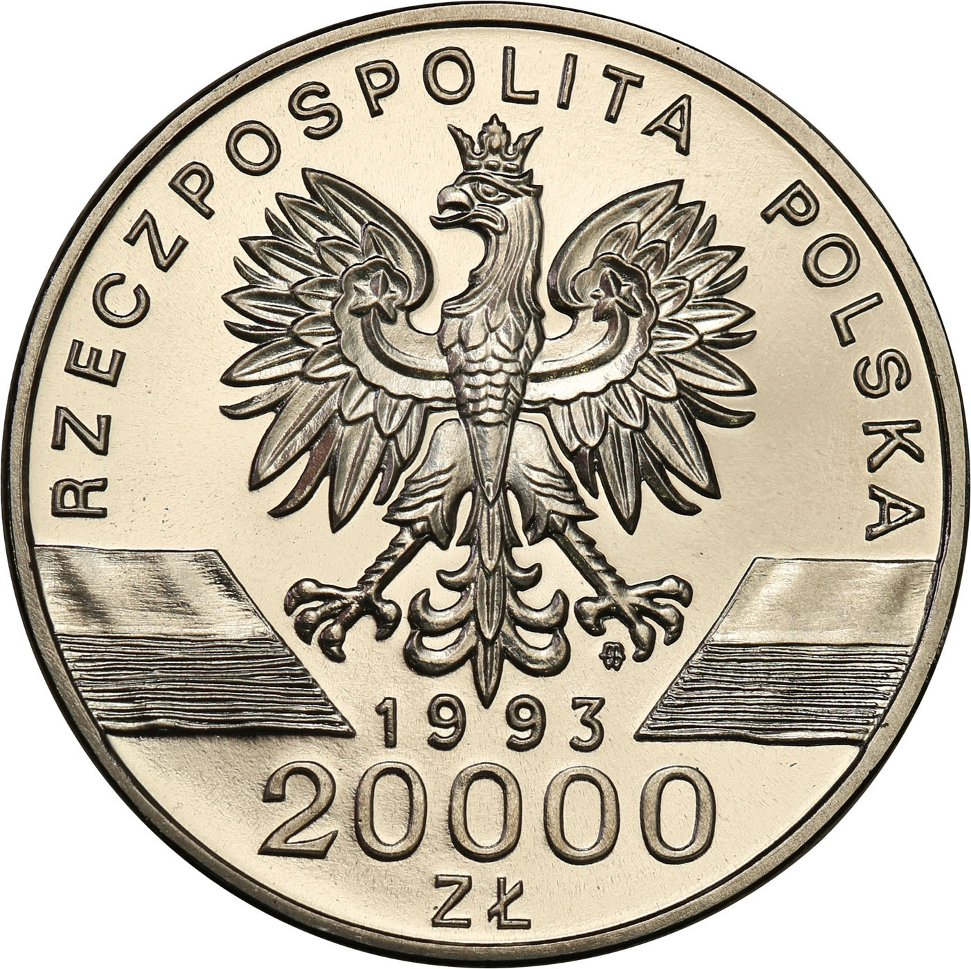 PRL. PRÓBA Nikiel 20 000 złotych 1993 - Jaskółki